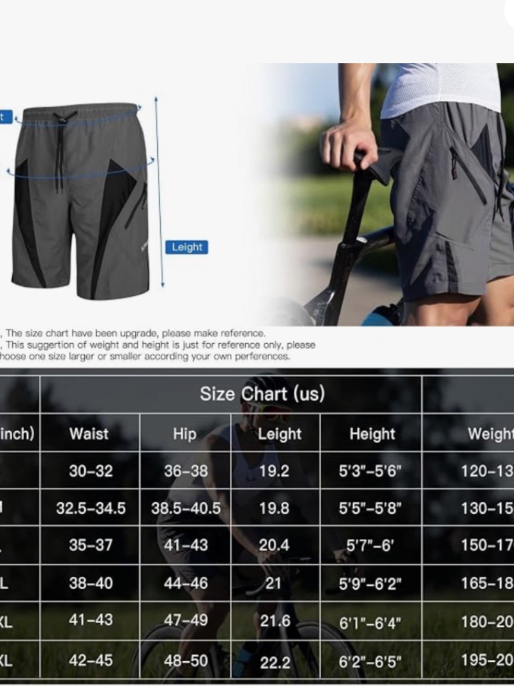 NEW Santic Men/'s 4D Padded Bikes Shorts Loose Comfort Breathable Mountain Bike - Picture 3 of 10